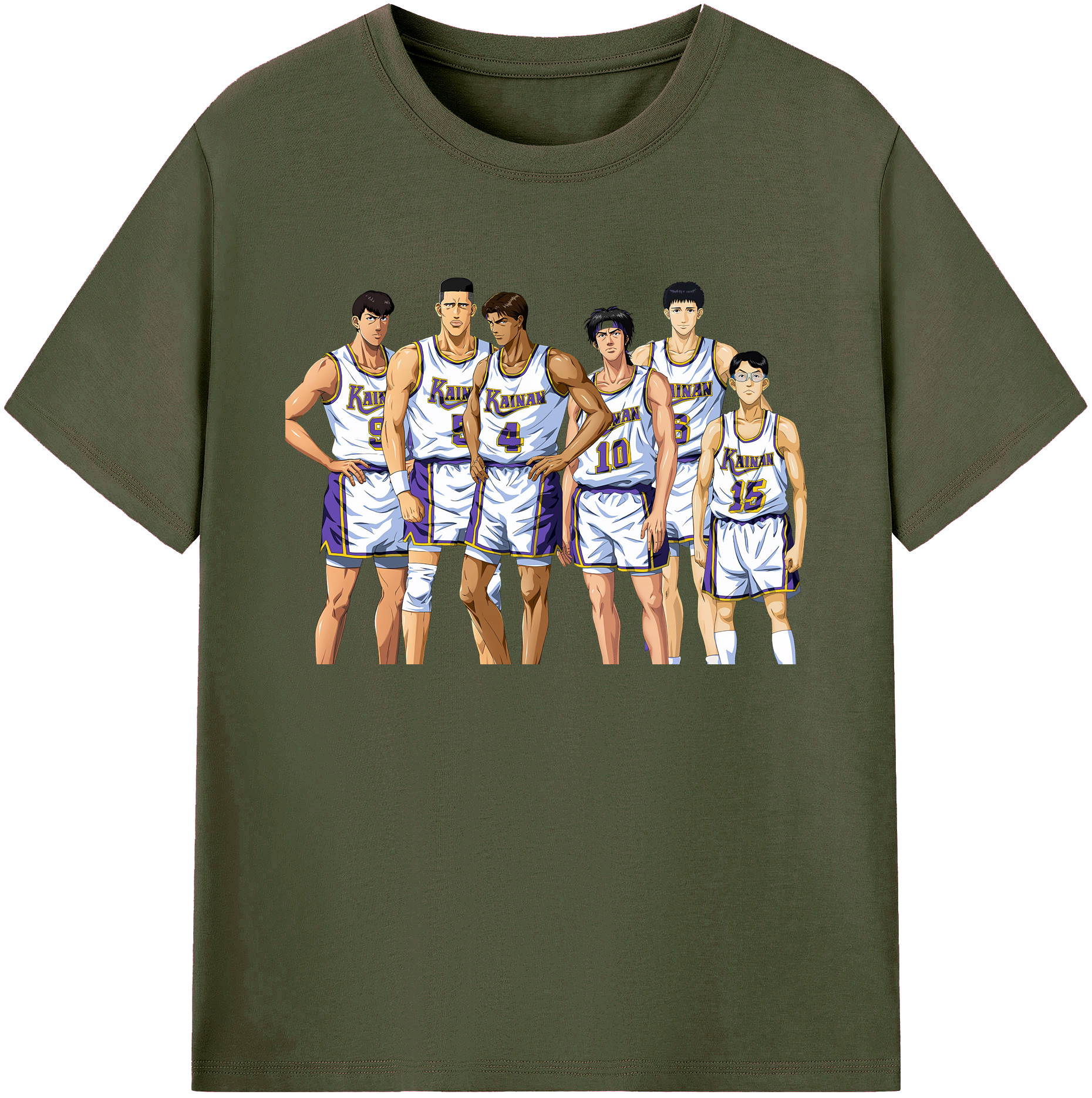（画像用） SLAM DUNK／スラムダンク 綿100％ メンズ半袖Tシャツ｜肌触りやわらか＆通気性